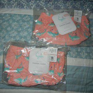 Pottery barn baby swim diaper cover whales 3-6m